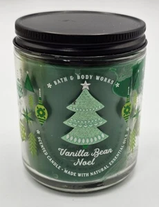 Bath & Body Works Vanilla Bean Noel Single Wick Scented Candle, New  - Picture 1 of 3