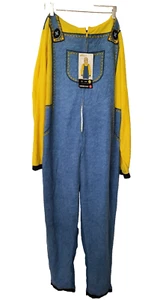 NWT The Rise of Gru Minions Union Suit Adult Size Large Hooded PJ's Costume - Picture 1 of 20