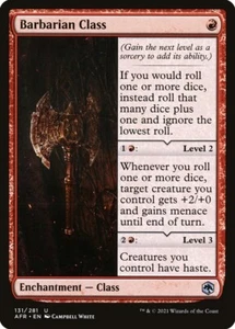 MTG Magic AFR D&D Forgotten Realms - 1x EN NM 131 U Barbarian Class - Picture 1 of 1