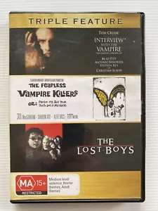 DVD - INTERVIEW WITH THE VAMPIRE / FEARLESS VAMPIRE KILLERS / THE LOST BOYS - R4 - Picture 1 of 2
