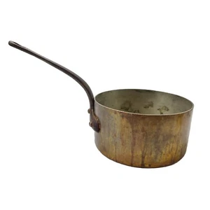 VTG Matfer Bourgeat Copper Sauce Pan Pot Brass Handle Made in France (Heavy) - Picture 1 of 14