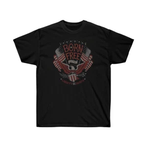Divertida Camiseta 4 de Julio Colores Confort, Camisa Born Free Liberty o Death - Imagen 1 de 2