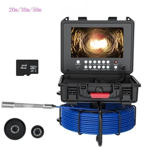 9 Zoll 1080P HD DVR Kanalrohr Inspektion Kamera 17mm Abfluss Industrieendoskop - Picture 1 of 18
