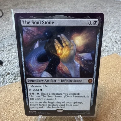 The Soul Stone M Marvel's Spider-Man 66 NM Normal MTG Magic The Gathering - Image 1 of 4