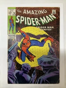AMAZING SPIDER-MAN #70 GD 1969 1st Cameo Of Vanessa Fisk, Kingpins Wife -Read - Picture 1 of 19