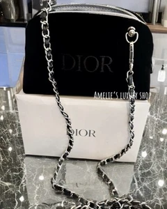 DIOR Clutch black Chain Bag cosmetic makeup pouch NEW - Picture 1 of 5