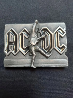 AC/DC 1993 Brockum Collector Belt Buckle Angus Young USA Rock Music Vintage NICE - Image 1 of 4