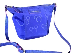 Vera Bradley Disney Mickey Mouse Purple Crossbody Purse Retired Destination Bag - Picture 1 of 15