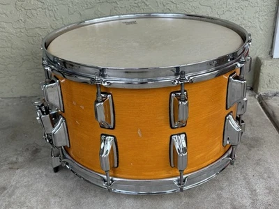 Tambor de arce natural Rogers 8"X 14" Big R años 80 Dynasonic XP10 Foto 1 de 4