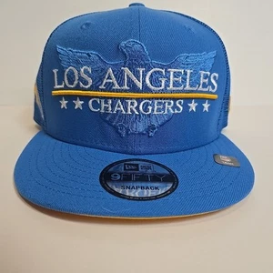 Los Angeles Chargers New Era 9fifty Light Blue With Gold Under NEW - Picture 1 of 5