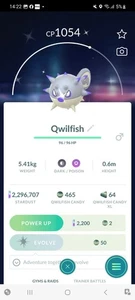 Pokemon Go Shiny Qwilfish - Picture 1 of 2