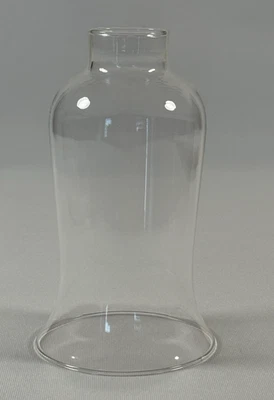 6 3/4” TALL VINTAGE GLASS LAMP CHIMNEY SHADE GLOBE HURRICANE SCONCE 1.5" FITTER - Image 1 of 4