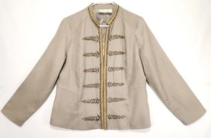 Chico's Damen verzierte Military Jacke grün Gr. M (1) - Bild 1 von 9