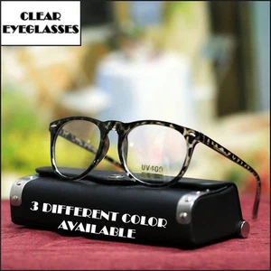 NUEVAS GAFAS RETRO PARA HOMBRE VINTAGE GEEK COLOR NEGRO FORMA REDONDA LENTES - Imagen 1 de 2