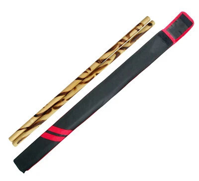 PROWIN CORP Escrima Sticks Pair Rattan Burnt Kali From 26" to 32" Inch Martial Arts Add Case