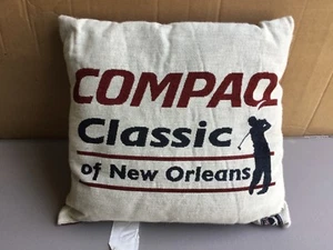 USA Made NWOT Compaq Classic Of New Orleans 17" x 17" Tapestry Throw Pillow #577 - Picture 1 of 3
