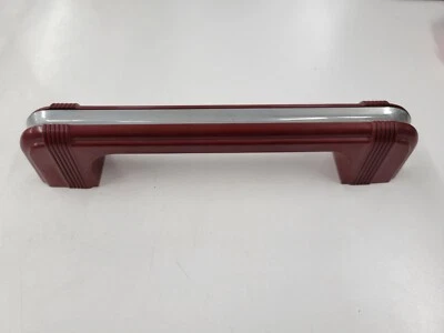 老式勃艮第和铬塑料门拉手。 无品牌无硬件 — 第 1/4 张图片