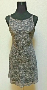 TAILOR B. MOSS Damen schwarz Blumen Spaghettiträger komplett gefüttert Sommerkleid Größe 6 - Bild 1 von 4