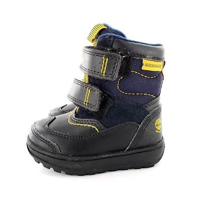 Timberland Polar Cave Botas de Nieve Impermeables Niño Pequeño 4 Negro/Azul Marino/Amarillo Foto 1 de 4