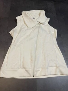 Talbots cremefarbene gesteppte gefütterte Weste mit durchgehendem Reißverschluss Größe 1X. D-321 - Bild 1 von 8