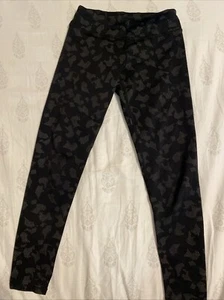 ZELLA Size S (7/8) Girls Black Stretch Pull On Athletic Compression Leggings - Picture 1 of 8
