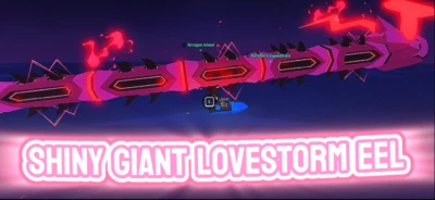 Shiny Sparkling Giant Lovestorm EEL | Roblox Fisch | Rare and Cheap Limiteds |
