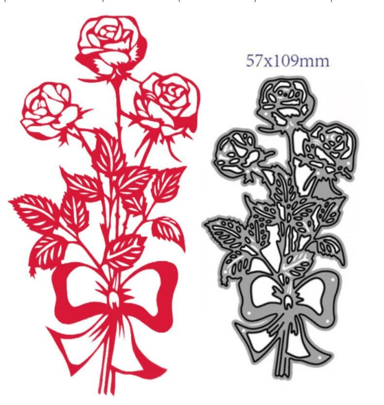 Blumen Metall Cutting Dies Scrapbooking Präge Stanzschablone Embossing Stencils - Bild 1 von 1