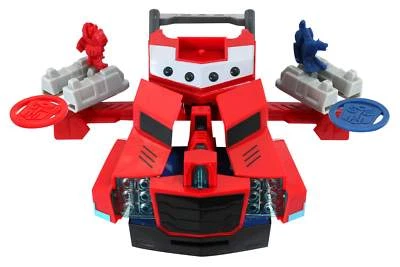 HASBRO DICKIE TOYS Transformers Optimus Prime Battle Truck mit Sound & Lichtfunktion verwandelbar