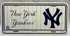 Plaque d'immatriculation vintage vanité en plastique New York Yankees bande bleue 1992