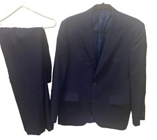 Chester Barrie Savile Row Men"s 2 Piece Suit, Dark Blue, 34R