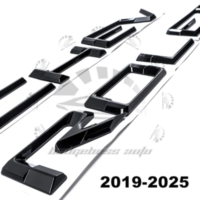 3D RAISED TAILGATE LETTERS INSERT FOR SILVERADO 1500 2500HD 3500HD 19-25 EMBLEMS Foto 1 de 3