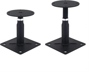 2 Pack Adjustable 4" to 7" Floor Jack,Mini Screw Jack,Adjustable Support Jack fo - Picture 1 of 3