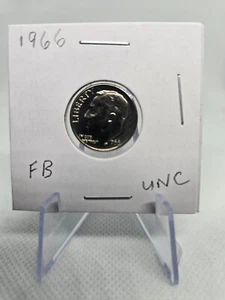 1966 Roosevelt Dime – No Mint Mark – Uncirculated – Full Bands Potential! - Picture 1 of 2