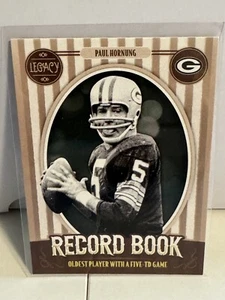 PAUL HORNUNG Record Book GREEN BAY PACKERS RB-PH 2019 Legacy  - Picture 1 of 2
