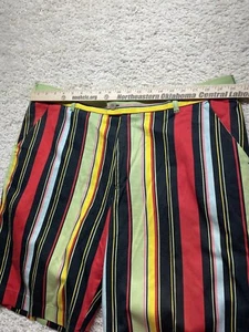Loudmouth pantaloncino uomo 40 nero rosso golf righe preppy chino casual cotone - Foto 1 di 7