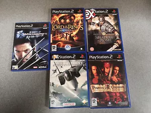 Paquete de 5 juegos PlayStation 2 acción sombra de Roma señor de los anillos x-men - Imagen 1 de 2