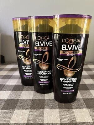 Juego de 3 champúes renovadores extremos L’Oréal Elvive Total Repair. 12,6 fl oz. Cada Foto 1 de 4
