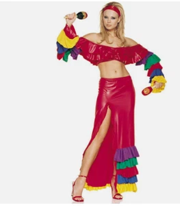 Salsa Samba Girl Adult Woman Costume M/L - Picture 1 of 1