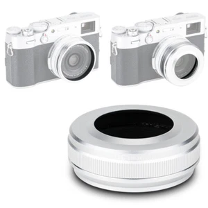 Metal Lens Hood + Adapter Ring for Fujifilm X100VI X100V as LH-X100 and AR-X100 - Picture 1 of 12