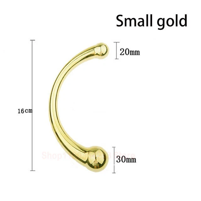 Stainless Steel Dildo Anal Stimulation Ass Double Head ButtPlug Prostate Massage - Image 1 of 4