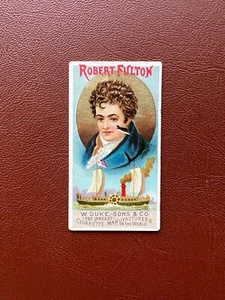 1888 ROBERT FULTON N76 W. Duke , Sons & Co Great Americans - (hole) - Picture 1 of 2