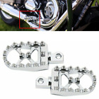 Chrome Mx Wide Foot Pegs For Harley Dyna Fxdwg Street Glide Sportster 883 1200