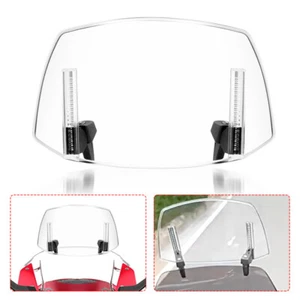 Universal Clip On Windshield Extension Spoiler Wind Screen Deflector Motorcycle - Picture 1 of 9