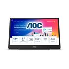 AOC 16T2 touch screen monitor 39.6 cm (15.6") 1920 x 1080 pixels Multi-touch Bla