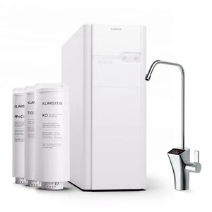 Wasserfiltersystem Umkehrosmose Aufbereitung Aktivkohle Filterkartuschen Weiß  - Bild 1 von 12