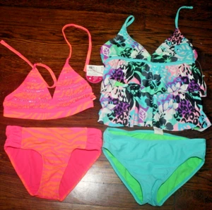 Girls Beach Wear-Swimsuit Lot SIZE 7 BY JUSTICE AND OP - Picture 1 of 1