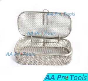 Sterilization Cassette Tray 4.75" X2.25" X1" Perforated Mesh Box Dn-311 - Picture 1 of 3