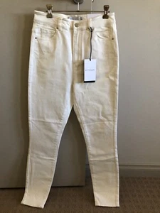 WITCHERY 7/8 SKINNY JEANS ANKLE GRAZER IN PARCHMENT SIZE 9 BRAND NEW - Picture 1 of 6