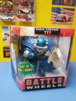 JOHNNY LIGHTNING  BATTLE WHEELS RADIO CONTROL "BLUE" TYR "NEW" - Image 1 of 4