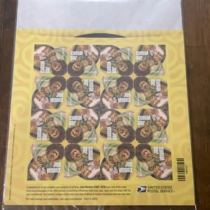US Stamp Scott #588004 Jimi Hendrix Forever Stamps, 1 sheet of 16 - Picture 1 of 5